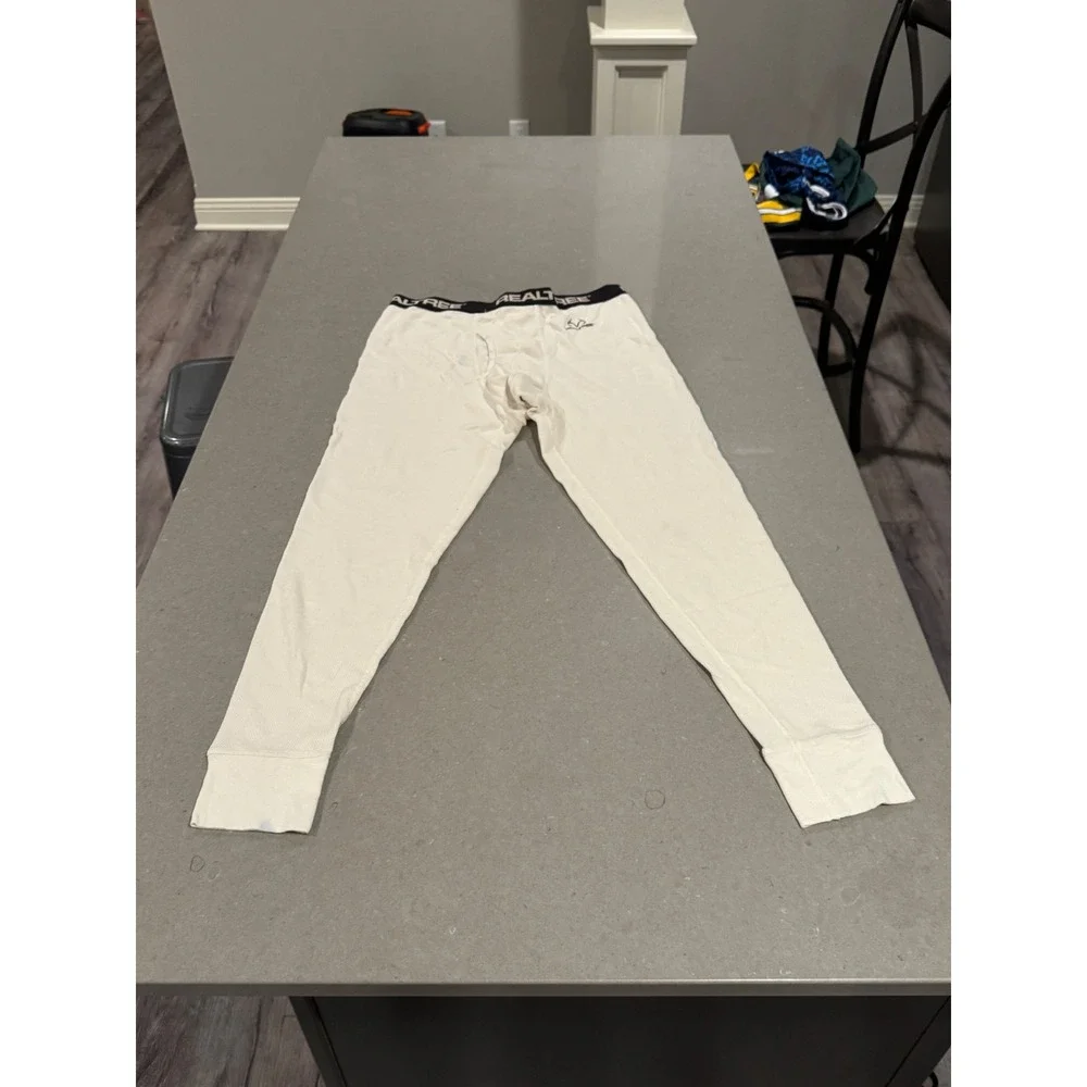 Realtree Mens L G Thermal Underwear Long Johns Base‎ Layer Pants ink stains